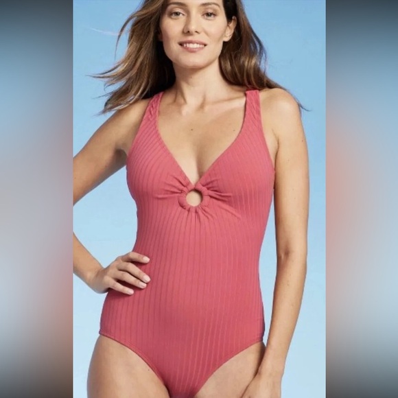 $5/25! Add 5 to bundle to get for $25 Kona Sol  Coral One Piece Swimsuit - Picture 1 of 5